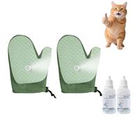 XKrmp Grooming Mist Glove for Pets, Thickened Strong Pet Spray Gloves - Anti Static, No Fly Away Hair, Loose Hair Removal & Detangling, for Cats & Dogs (#2 2pcs)