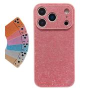 XKrmp High-End Glitter Electroplated Case for iPhone 17 16 15 14 13 12 11 Series, Fashionable Bling Design, Non-Slip Grip Shockproof Cover (Pink,For iPhone 11)