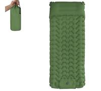XKrmp Inflatable Sleeping Pad for Camping with Built-in Pump, 3.1" Ultra-Thick Travel Air Mattress, 1.8lbs Lightweight Portable Backpacking Tent Bed, Waterproof 40D Nylon Lounge Mat (G)
