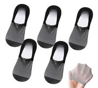 XKrmp Invisible Socks for Women & Men: No Show Sock, Ultra Low Cut Liner Socks - Breathable Mesh, for Flats & Boats (#1 5PCS)