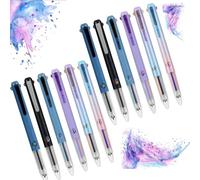 XKrmp Nurse Pens,6 PCS Multicolor Pen, 3-in-1 18 colors, 0.5mm Quick Drying Gel Ink Pens, Retractable Journaling Ballpoint, For Office, School Supplies (12PCS)