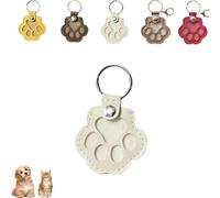XKrmp Pets Hair Collector Keychain, Snap Closure Memorial Charm,Leather Paw-Shaped Design for Safely Collecting Hair Fur, as Cherished Dog and Cat Memorial Gift (#5)