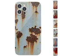 XKrmp Rusty Phone Case, Vintage Rust Look Industrial Iron Phone Case - Shockproof TPU Cover with Glossy Finish, for iPhone 16/15/14/13/12/11 Pro MAX (#2,for iPhone 11)