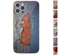 XKrmp Rusty Phone Case, Vintage Rust Look Industrial Iron Phone Case - Shockproof TPU Cover with Glossy Finish, for iPhone 16/15/14/13/12/11 Pro MAX (#3,for iPhone 15)