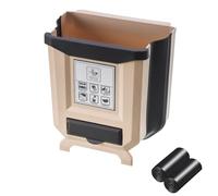 XKrmp Space-Saver Folding Trash Bin - Hanging Garbage Can for Cabinet Doors, Zero-Footprint Mounting System No-Drill Mount Fits Kitchen/Bathroom/RV (#2,XL)