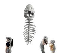 XKrmp Spinosaurus Skeleton Costume for Kids & Adult: Realistic Plush Outfit for Play & Learning, Long-Lasting Use in Costume Event (Kid)