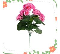 XKrmp Spring Porch Refresh Artificial Hydrangea Flowers, UV Resistant Silk Floral Stems for Outdoor Planters, 16-Inch Faux Fake Plants for Window Box, Garden & Home Wedding Decor, 6/8/10 Pcs (I,6Pcs)