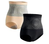 XKrmp Thermogenic Fat Burning Sculpting Shorts-High Waist Tummy Control Shapewear,Seamless Butt Lifting Yoga Pants for Women (B+N,XL)
