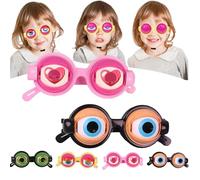 XKrmp Winking Blinking Glasses, Kinetic Crazy Eyes with Adjustable Strap, Funny Prank Prop, Novelty Gag Gifts & Silly Party Favors for Men Women (Mixed# 10)