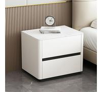 XKSJCDR Mesita De Noche De Madera Maciza, Armario De Almacenamiento, Bordes Redondeados, Fácil De Limpiar, Ecológica Y Sin Olores, Adecuada For Dormitorios Y Salones(Beige,40cm/15.7in)