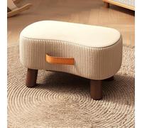 XKSJCDR Reposapiés Curvo, Reposapiés Portátil, Espuma De Alta Resiliencia, Silencioso Y Antideslizante, Asa Portátil, Apto For Uso Doméstico Y En La Oficina(Beige)