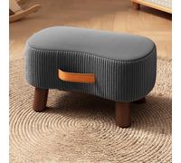 XKSJCDR Reposapiés Curvo, Reposapiés Portátil, Espuma De Alta Resiliencia, Silencioso Y Antideslizante, Asa Portátil, Apto For Uso Doméstico Y En La Oficina(Dark Gray)