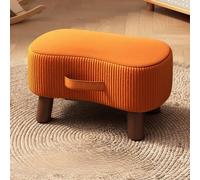 XKSJCDR Reposapiés Curvo, Reposapiés Portátil, Espuma De Alta Resiliencia, Silencioso Y Antideslizante, Asa Portátil, Apto For Uso Doméstico Y En La Oficina(Tangerine)