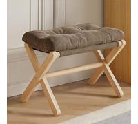 XKSJCDR Reposapiés For El Ocio,reposapiernas Reclinable,Banco Multifuncional Resistente Y con Gran Capacidad De Carga,Plegable For Guardarlo Ideal For Salones Y Entradas(Brown)