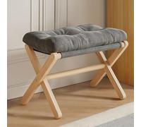 XKSJCDR Reposapiés For El Ocio,reposapiernas Reclinable,Banco Multifuncional Resistente Y con Gran Capacidad De Carga,Plegable For Guardarlo Ideal For Salones Y Entradas(Gray)