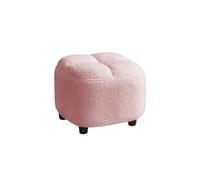 XKSJCDR Taburete Escalera, Taburete Pequeño, Estructura De Madera Maciza, Silencioso Y Antideslizante, No Requiere Montaje, Apto For Uso Doméstico Y En La Oficina(Pink)