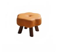 XKSJCDR Taburete Pequeño, Reposapiés, Apilable, Altura Cómoda, Patas Reforzadas, Ideal For Salones Domésticos(Yellow)