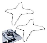 XKSOCT 2 Piezas Reductor De Gas De Acero Inoxidable para Cocinas De Gas, Encimeras, Cocinas, Soportes para Sartenes, Sartenes De Gas