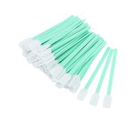 XKSOCT 50 Bastoncillos Hisopos de Punta de Espuma Palillos de Esponja de Limpieza para Impresora de Inyección de Tinta,Cabezal de Impresión,Cámara (Punta Espiral)