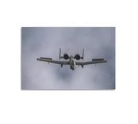 XKUGA Póster de avión de combate A-10 Thunderbolt II, póster decorativo de avión de combate de avión de combate y pintura artística de lienzo para pared e impresión artística moderna de decoración de