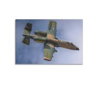 XKUGA Póster de avión de combate A-10 Thunderbolt II, póster decorativo de avión de combate y lienzo para pared e impresión artística moderna para decoración de dormitorio familiar, 60 x 90 cm