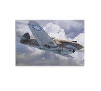 XKUGA Póster de avión de combate militar P-40 Warhawk Fighter Plane, póster decorativo de lienzo para pared e impresión artística moderna para dormitorio familiar, pósteres de decoración de dormitorio