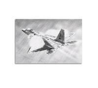 XKUGA Póster de aviones militares estadounidenses F-22A, póster decorativo de avión de Raptor Fighter, póster decorativo de pared e impresión artística moderna para decoración de dormitorio familiar