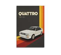 XKUGA Póster de coche de rally Performance Racing Sport Quattro S1 Supercar moderno decorativo, arte de pared ideal para familia, cueva de hombre, sala de juegos, dormitorio de niños y niñas, 60 x 90