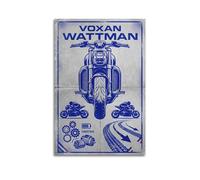 XKUGA Póster de motocicleta eléctrica Wattman Vintage Racing Performance, moderno lienzo decorativo, arte de pared ideal para familia, cueva de hombre, sala de juegos, dormitorio de niños y niñas, 12