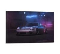 XKUGA Póster de Supercar Performance 911 Carrera 930 964 Turbo de cuerpo ancho, moderno lienzo decorativo, arte de pared ideal para familia, cueva de hombre, sala de juegos, dormitorio de niños y