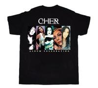 XKYYPOORWW Cher Cotton Unisex T-Shirt All SizeBlackXXL