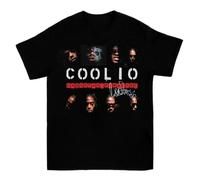 XKYYPOORWW Coolio Gangsta's Paradise T-Shirt Cotton For Men Women All SizesBlackXL