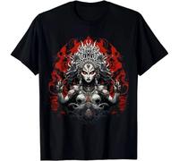 XKYYPOORWW Kali Kali Goddess of Death Time and Doomsday T-Shirt colorBlackM