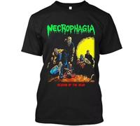 XKYYPOORWW Popular Necrophagia Season of The Dead American Music T-Shirt SizeBlackXL