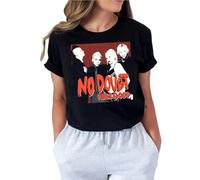 XKYYPOORWW Popular No Doubt Band Tour Tshirt VTG Men T-ShirtBlackS