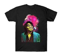 XKYYPOORWW Soul Brother No 1 James Brown Tshirt Handful of Soul I Got Feelin' The PopcornBlackM