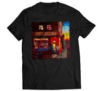 XKYYPOORWW The Band Moondog Matinee T-Shirt Didn'T It Rain Crying Heart Blues Shakin'BlackXL