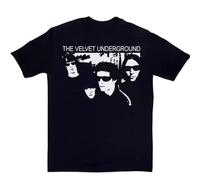 XKYYPOORWW VTG The Velvet Underground Band Heavy Cotton T Shirt Unisex All SizeBlackS