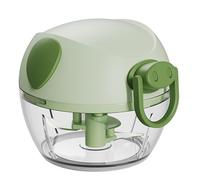 Xkzhrr Cortador de cebolla, cortador de verduras de 170 ml, picadora de cebollas, multipicadora manual, portátil (verde + transparente)