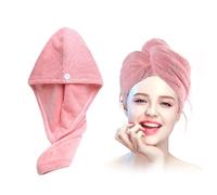 Xkzhrr Toallas para Secar El Pelo, 2pcs Gorro de Pelo Seco para Mujeres, Toalla Pelo Microfibra Anti frizz,Turbante Microfibra Pelo,SúPer Absorbentes de Secado RáPido(Rosa)