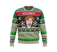 (XL,2)Autumn and Winter Merry Christmas Home Alone Ugly Christmas Sweater Cartoon Anime Women Men Pullover Tops Hoodie Sweatshirt