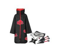 (XL)Akatsuki Uchiha Itachi Anime Cosplay Unisex Costume Ninja Naruto Cloak V
