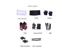 (XL) Conjunto de disfraz de heroína del espacio profundo And Love en poliéster para juego de rol de anime