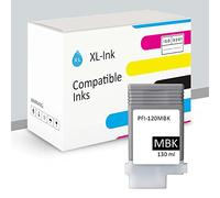 XL-Ink Cartucho de tinta compatible con Canon PFI-120 negro mate prémium, 130 ml.