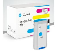 XL-Ink Cartucho de tinta compatible para HP 72 Cyan Premium, 130 ml