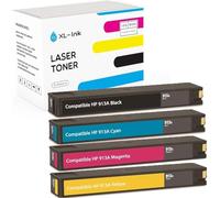 XL-Ink Compatible con HP 913A Pack de 4 (CMYK: HP L0R95AE, F6T77AE, F6T78AE, F6T79AE