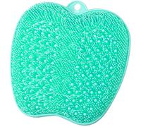 XL Size Large Shower Foot Scrubber Mat - Cleans，Exfoliation，Massages Your Feet Without Bending, Foot Circulation & Relieve Tired Feet Green