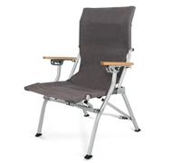 XL Superb Silla Reclinable para Exteriores con Estructura de Lona de AleacióN de Aluminio, Asiento Ancho y Plegable, FáCil de Guardar, Ligera y PortáTil para Acampar. Gray