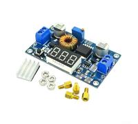 XL4015 DC-DC Bucks Converter 5A 75W, módulo de fuente de alimentación ajustable 4-38V a 1.25-36V con voltímetro LED, protección contra sobrecalentamiento y cortocircuito