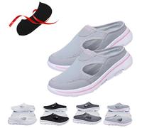 XLATD Elsvia - Zapatos ortopédicos para hombre, sandalias deportivas cómodas y transpirables (gris claro, talla 7)